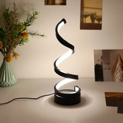 Modern Spiral Table Lamp