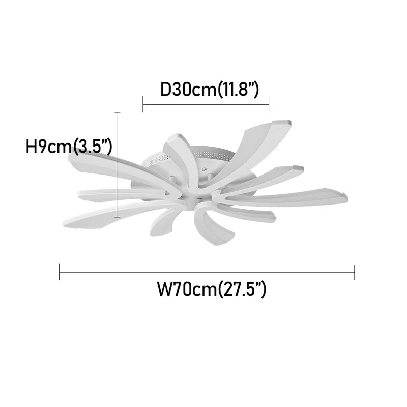 Acrylic LED Ceiling Light, Dimmable with Remote