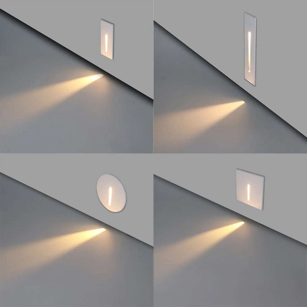 GlowStep LED Recessed Wall Sconce Light