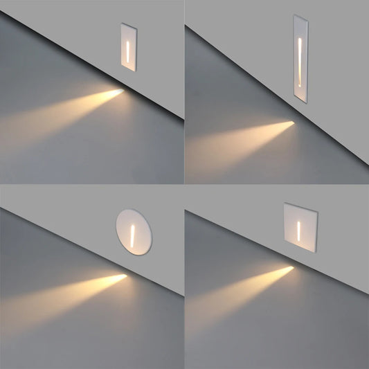 GlowStep LED Recessed Wall Sconce Light