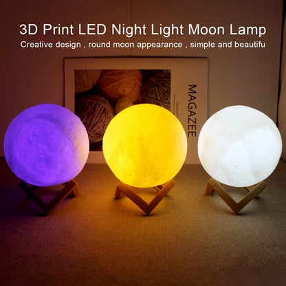 Galactic Moon Glow: Kids' Night Light Delight