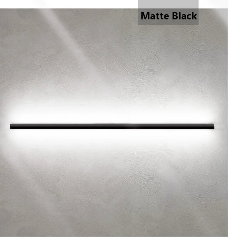 Black Strip Wall Lamp - Modern Bar Shape Lighting