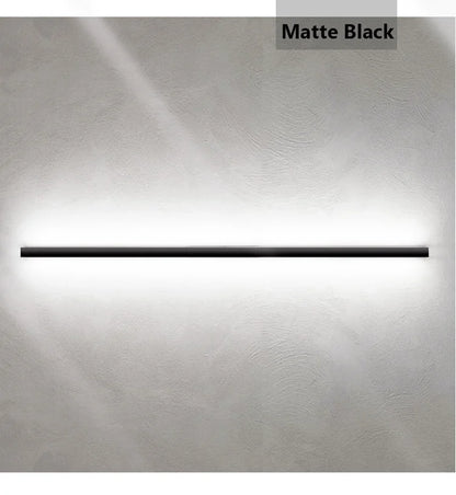 Black Strip Wall Lamp - Modern Bar Shape Lighting