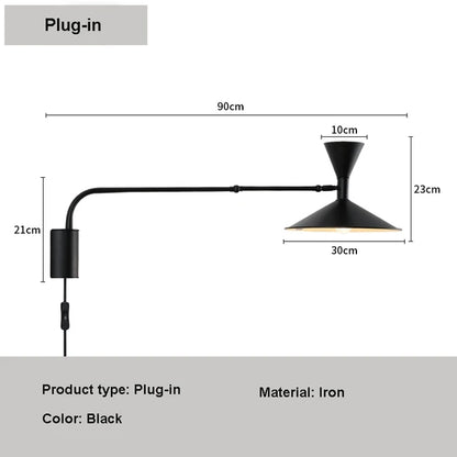 Nordic Glow: Adjustable LED Wall Lamp