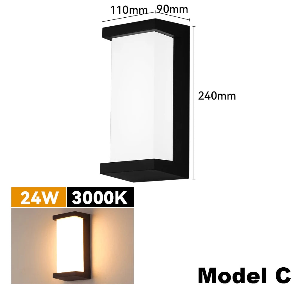 Waterproof LED Wall Sconce - 24W