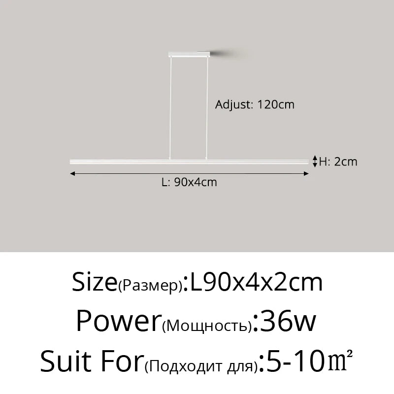 Linear LED Island Pendant