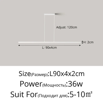 Linear LED Island Pendant