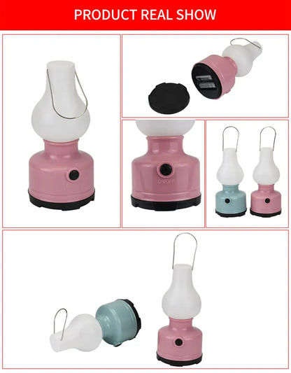All-Weather CampGlow: 2-Mode Portable Lantern