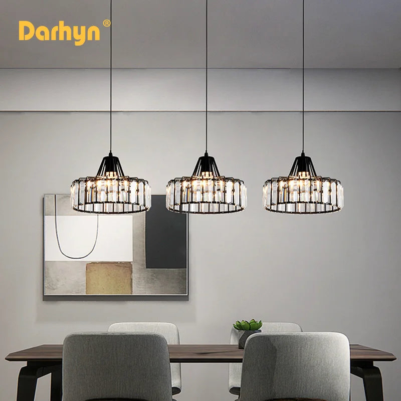 DARHYN Crystal LED Pendant Light