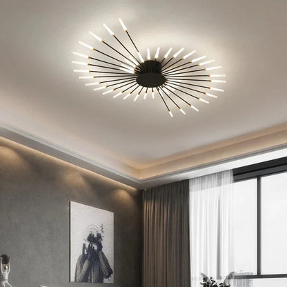 Lumin Spiral Fireworks LED Chandelier