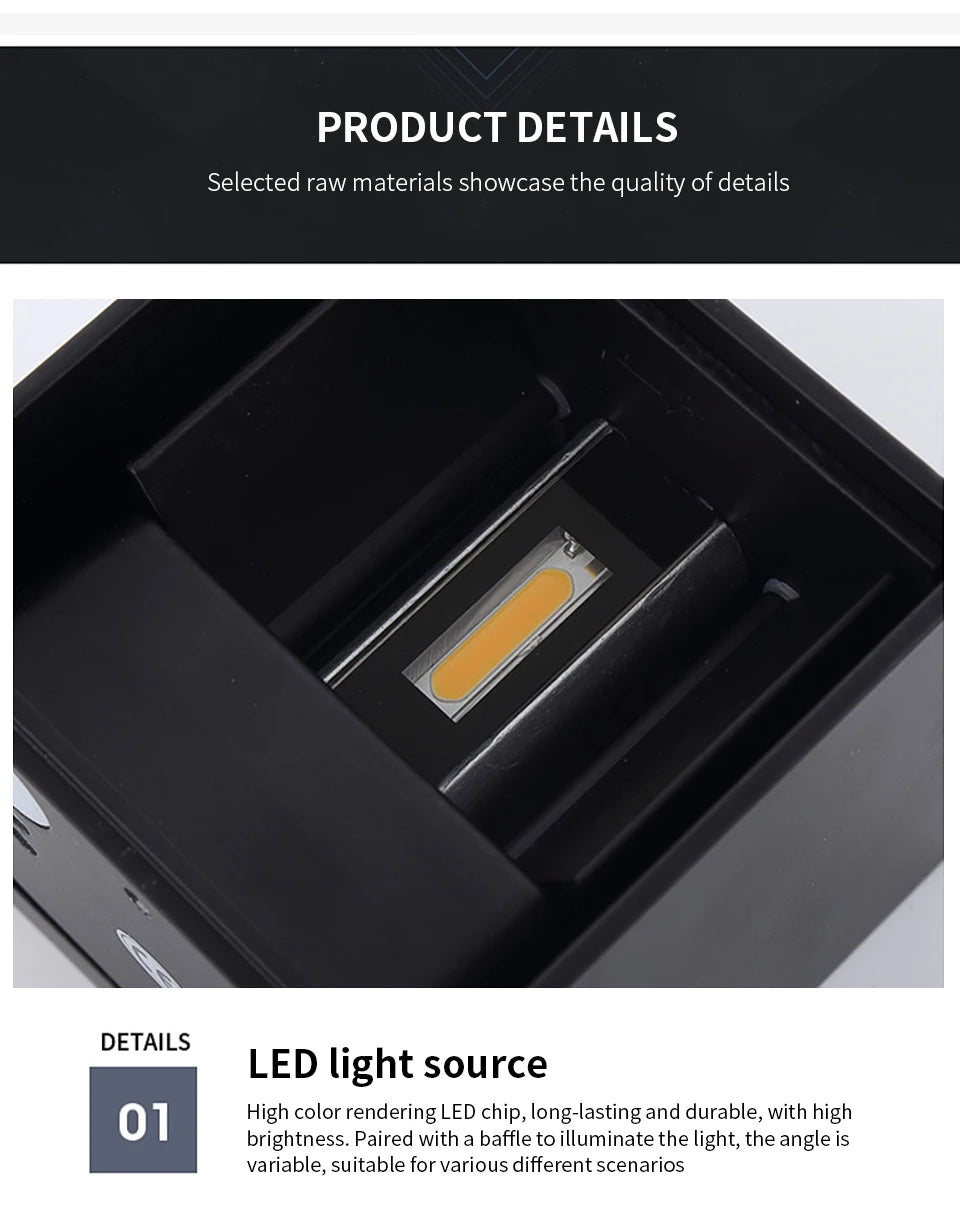 GlowSphere LED Wall Light - Indoor & Outdoor Decor