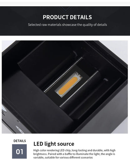 GlowSphere LED Wall Light - Indoor & Outdoor Decor