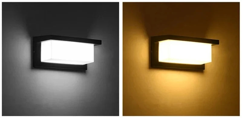 Modern Black LED Outdoor Wall Sconce