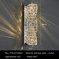 Elegant Crystal LED Wall Sconce for Luxe Interiors