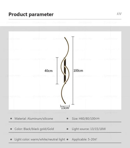 GlowStrip Minimalist LED Wall Sconce