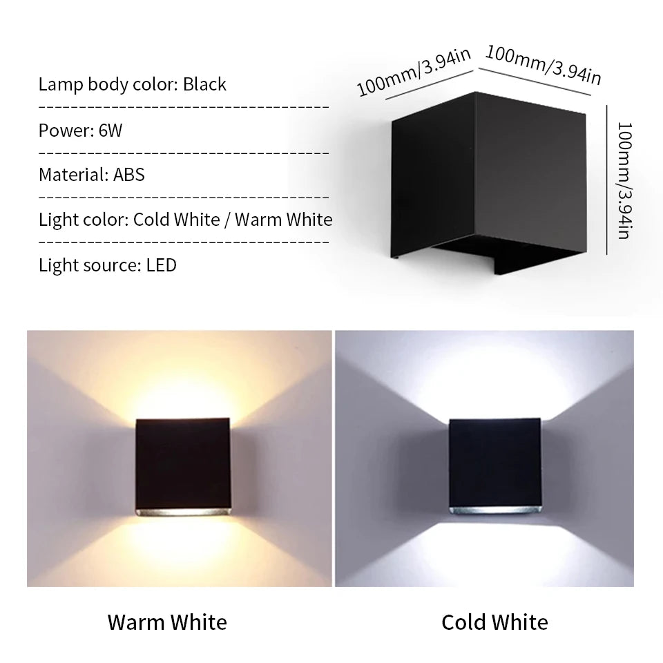 GlowSphere LED Wall Light - Indoor & Outdoor Decor