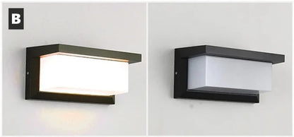 Modern Black LED Outdoor Wall Sconce