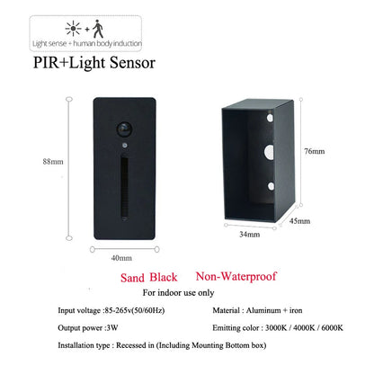 PIR Step Light: Smart Wall Sconce for Home Safety