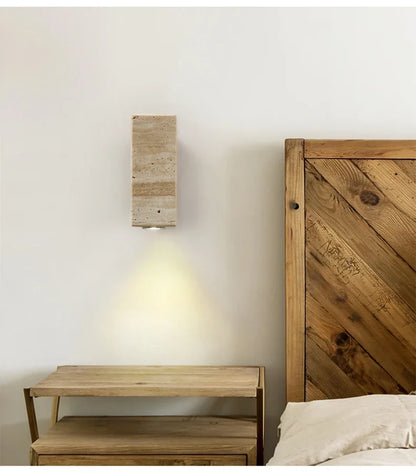 Travertine Wabi-Sabi Sconce