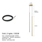 Modern Straight LED Chandelier Hanging Light Fixtures