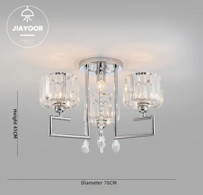 Crystal Glow: Modern LED Ceiling Light Fixture