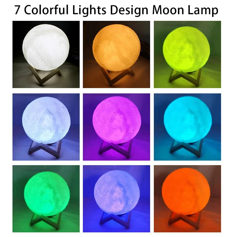 Galactic Moon Glow: Kids' Night Light Delight