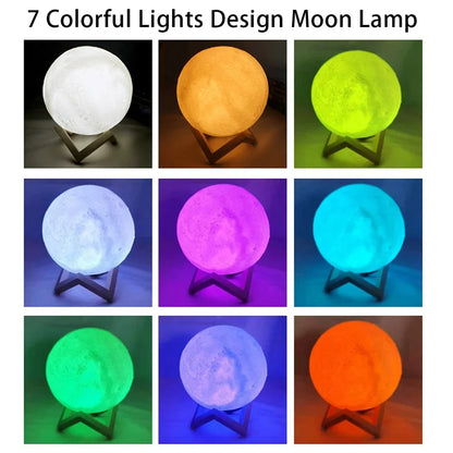 Galactic Moon Glow: Kids' Night Light Delight