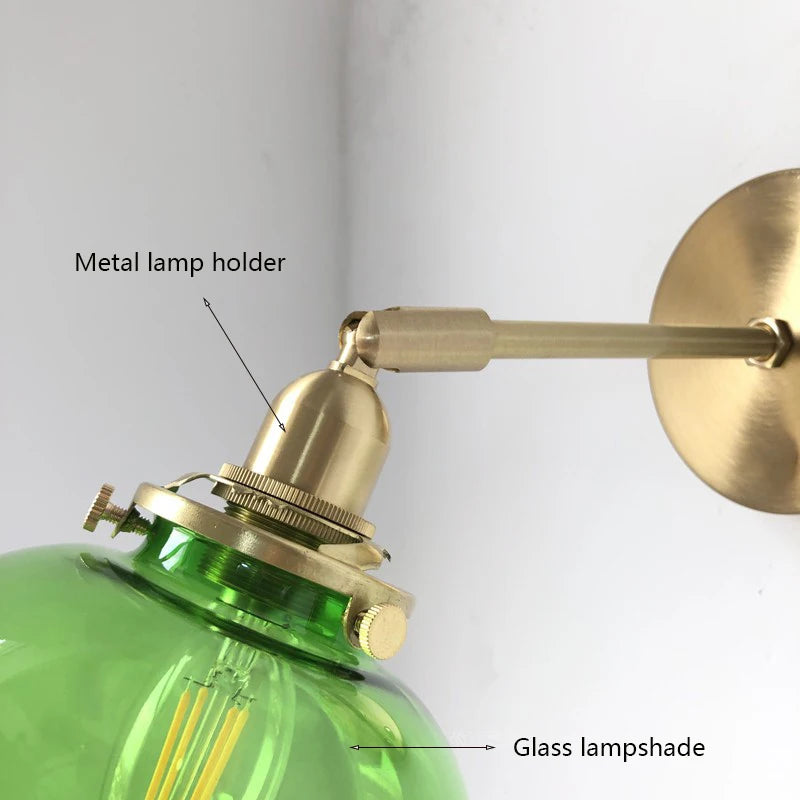 GlassSphereLED Wall Sconce