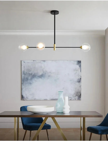 Glass Globe Chandelier