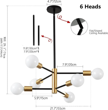 Modern Multi-Arm Chandelier
