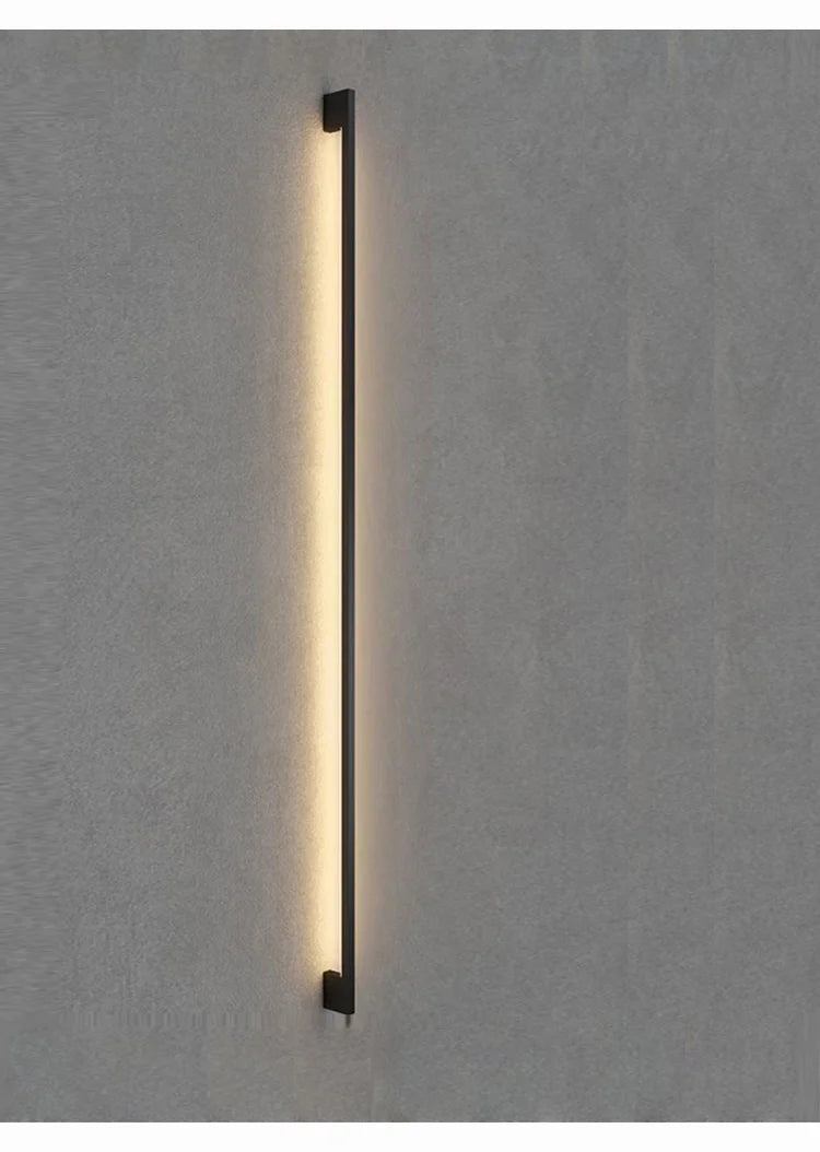 Black Strip Wall Lamp - Modern Bar Shape Lighting