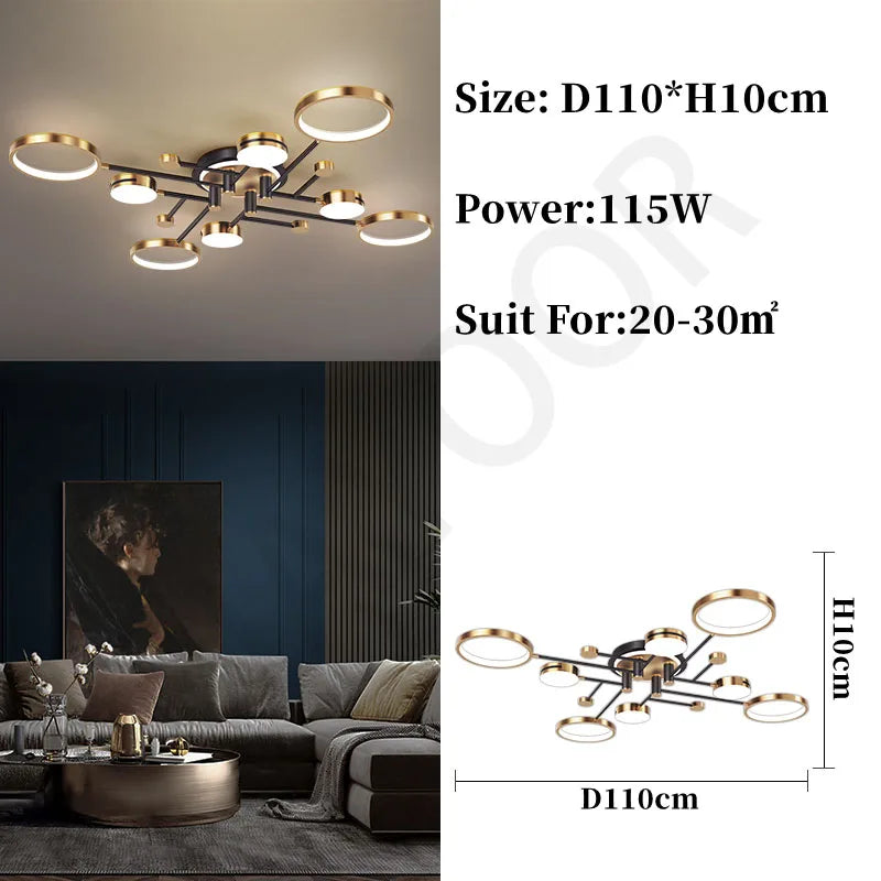 Nordic Luxe LED Pendant Light Fixture