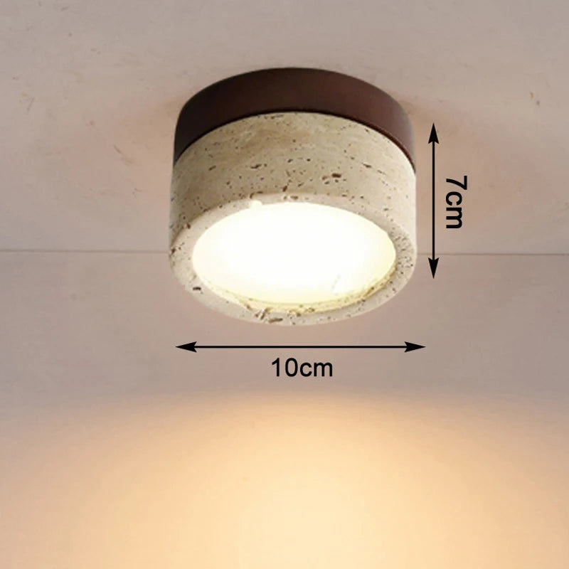 Travertine Wall and Ceiling Light