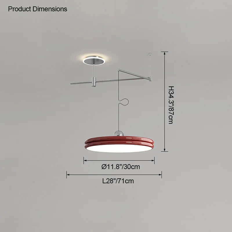 EyeCare Round Rotatable Dining Glam Light