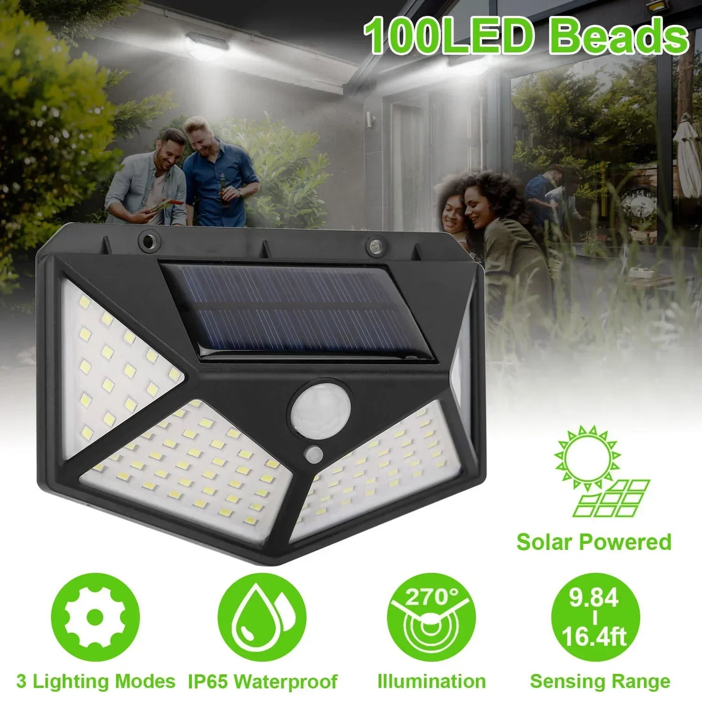 SunMotion Solar LED Garden Spotlight
