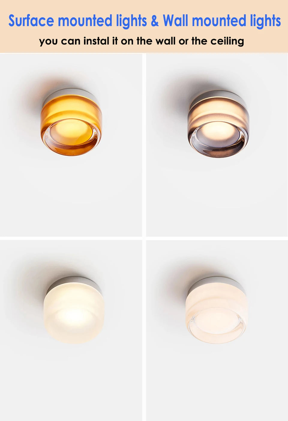 Round Glass LED Wall Sconce