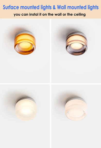 Round Glass LED Wall Sconce