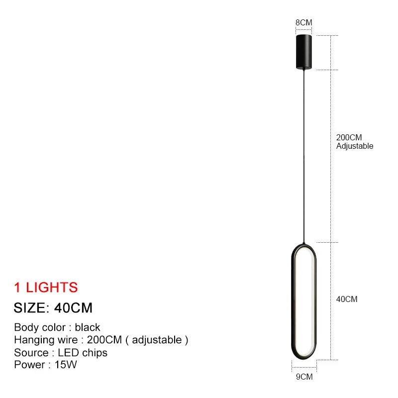 LuminaSphere: Modern LED Chandelier Pendant Light