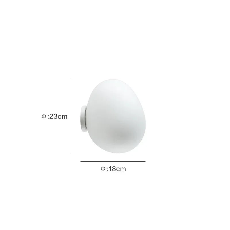 Artisan Egg Sconce with LED