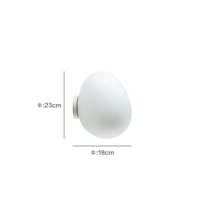 Artisan Egg Sconce with LED