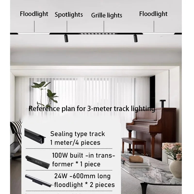 MagnaGlow Ceiling Track Light System