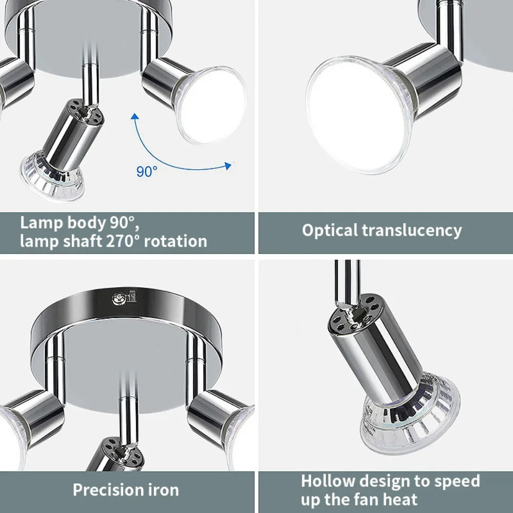 3-Light Multi-Directional Ceiling Fixture