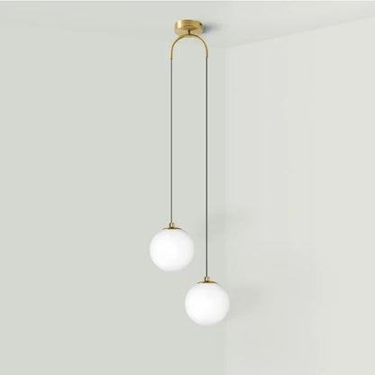 Nordic Gold Glass LED Pendant Lights