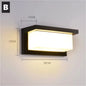 Modern Black LED Outdoor Wall Sconce