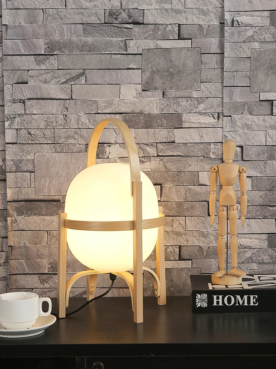 Modern Wood LED Table Lamp - Simple & Stylish