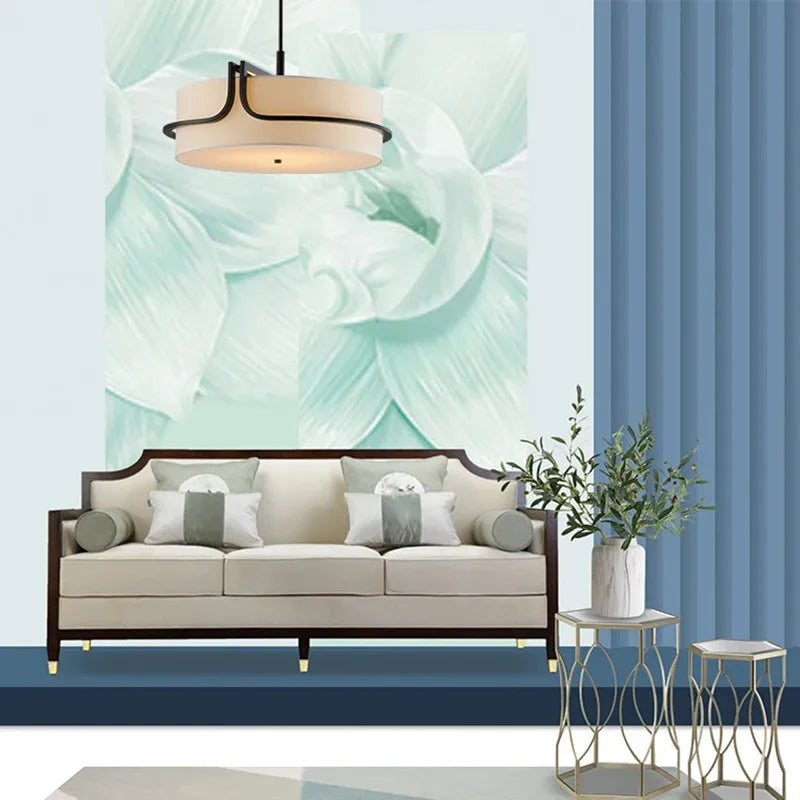 Fabric Shade Chandelier