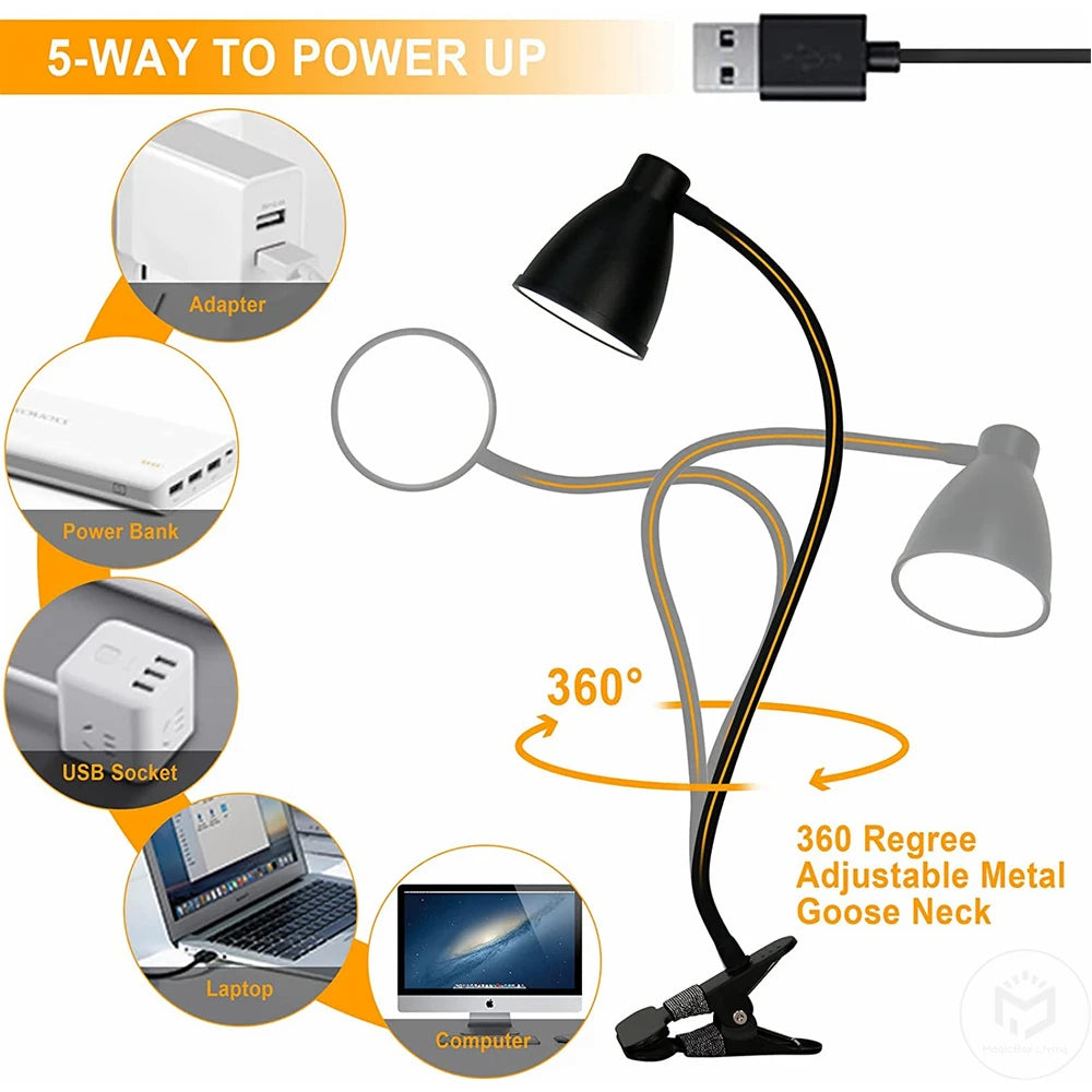 FlexiClip LED Desk Lamp
