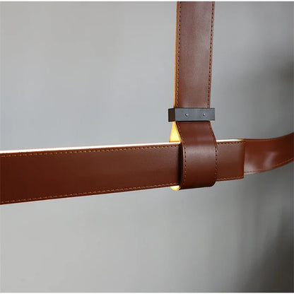 Nordic Glow Leather Pendant Lamp