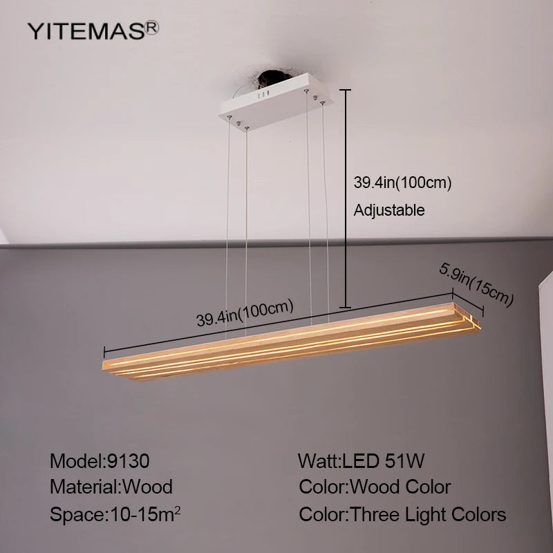 Nordic Wood LED Wall Sconce - Modern Rustic Charm