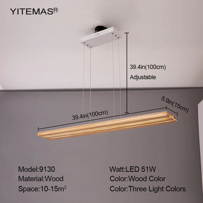Nordic Wood LED Wall Sconce - Modern Rustic Charm